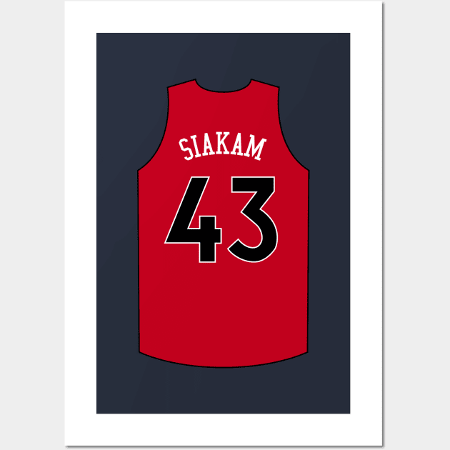 Pascal Siakam Toronto Jersey Qiangy Wall Art by qiangdade